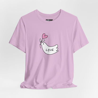 Love. Dove. Unisex Jersey Short Sleeve Tee