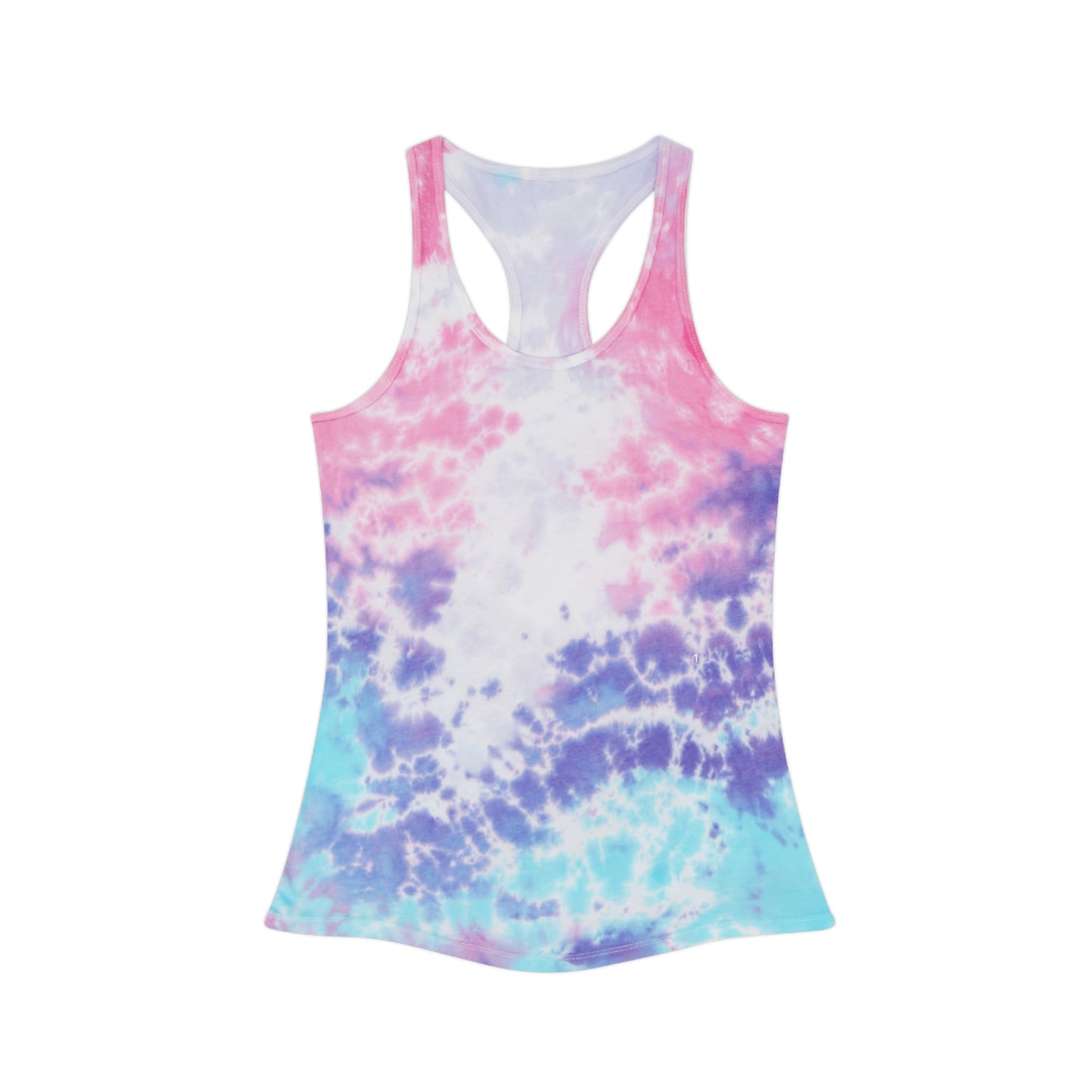 Cotton Candy. Tie Dye Racerback Tank Top