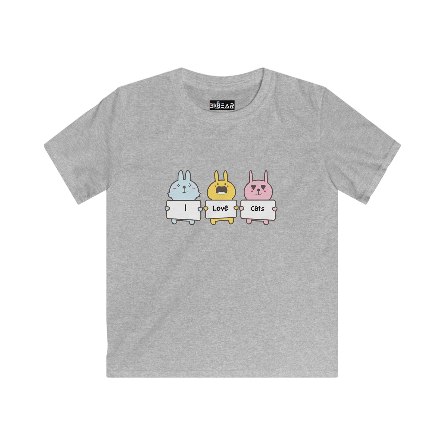 I Love Cats. Kids Softstyle Tee