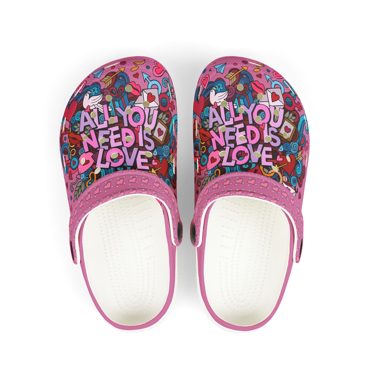 All You Need I Love Rubber Clogs For Girls