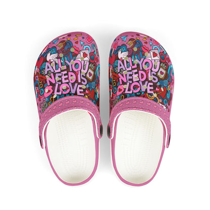 All You Need I Love Rubber Clogs For Girls