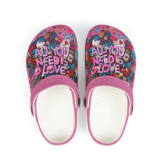 All You Need I Love Rubber Clogs For Girls