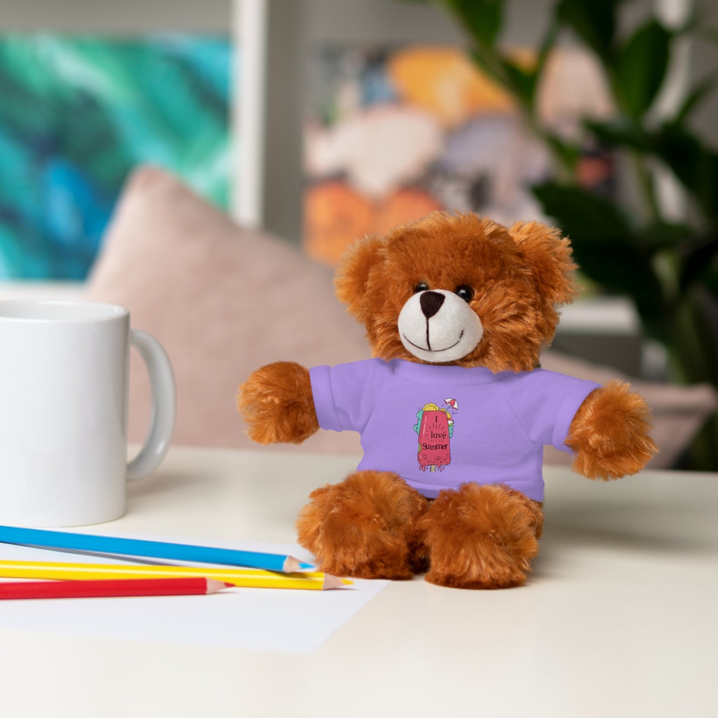 I Love Summer Jaguar. Stuffed Animals with Tee