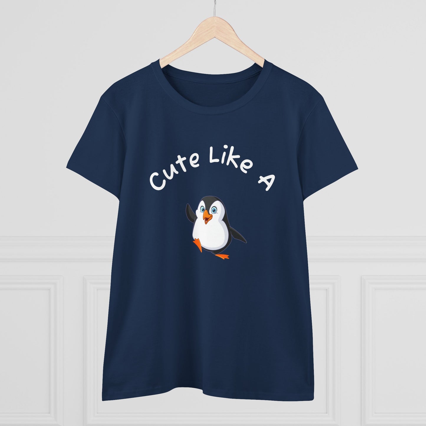 Cute Like a Penguin – Penguin Graphic T-Shirt for Women