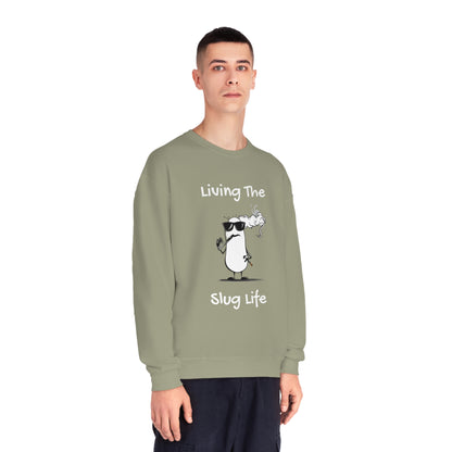 Living The Slug Life. Unisex NuBlend® Crewneck Sweatshirt