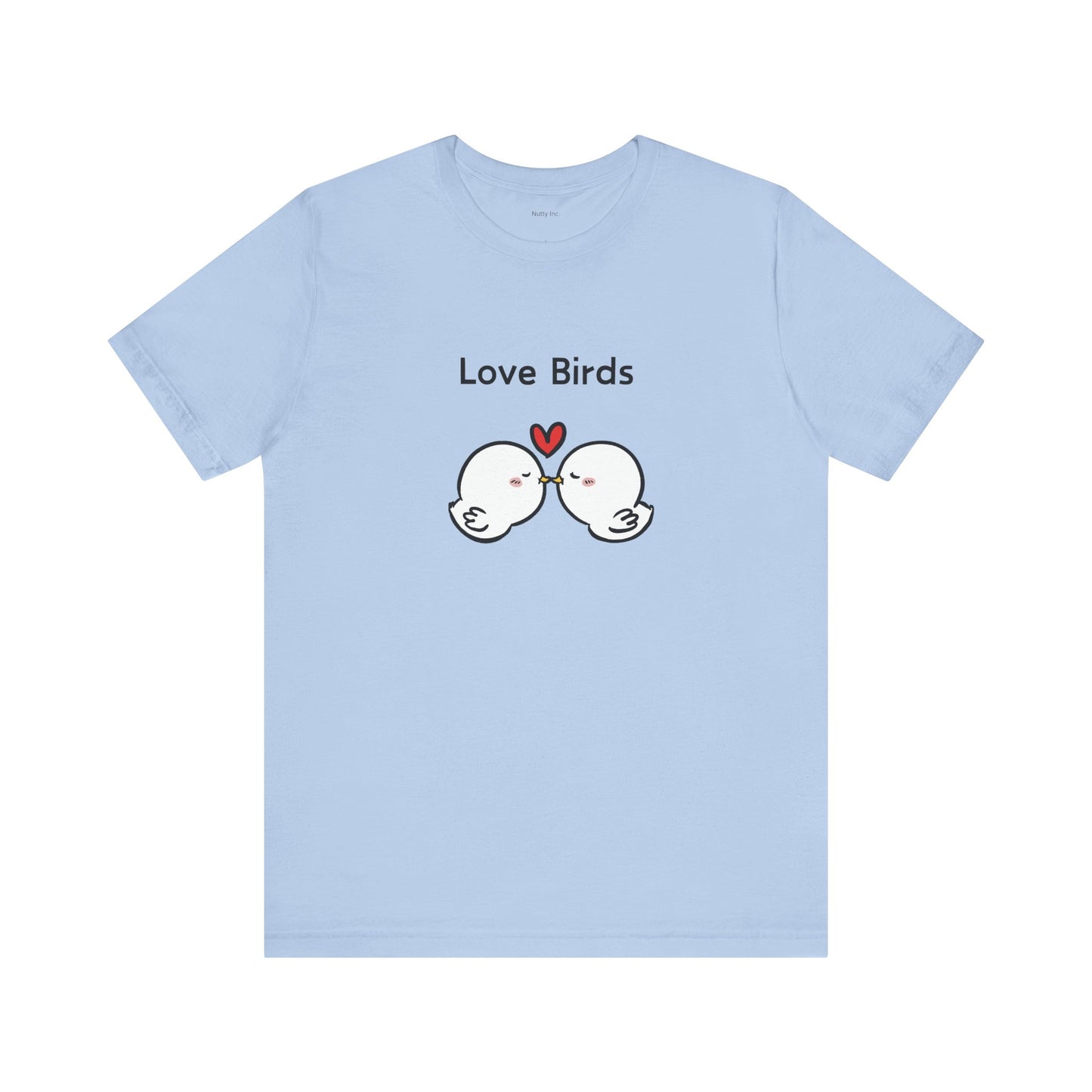 White Canary Love Birds. Unisex Jersey Short Sleeve Tee