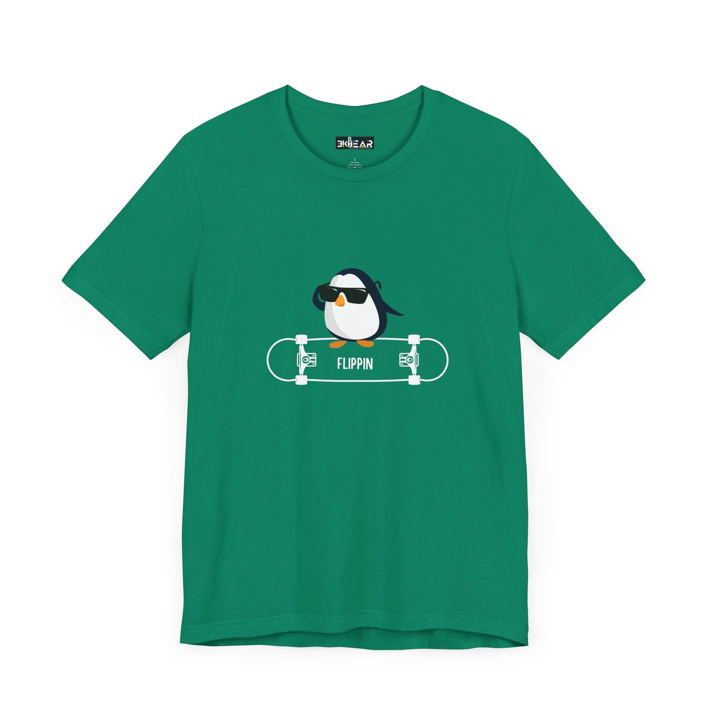 Adélie The Flippin Penguin. Unisex Jersey Short Sleeve Tee