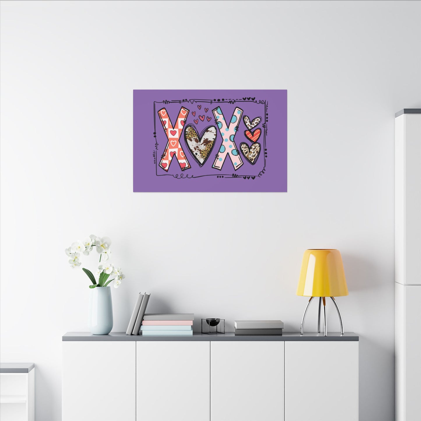 Sign of Love. XOXO. Canvas Gallery Wraps