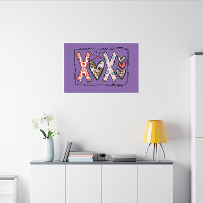 Sign of Love. XOXO. Canvas Gallery Wraps