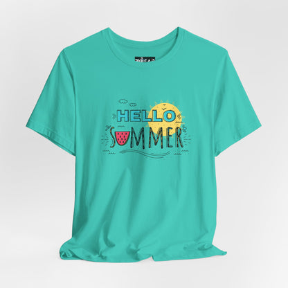 Hello Summer. Unisex Jersey Short Sleeve Tee