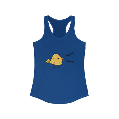 Tweet Tweet. Women's Ideal Racerback Tank