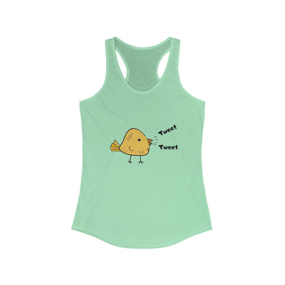 Tweet Tweet. Women's Ideal Racerback Tank