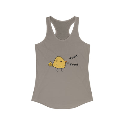 Tweet Tweet. Women's Ideal Racerback Tank