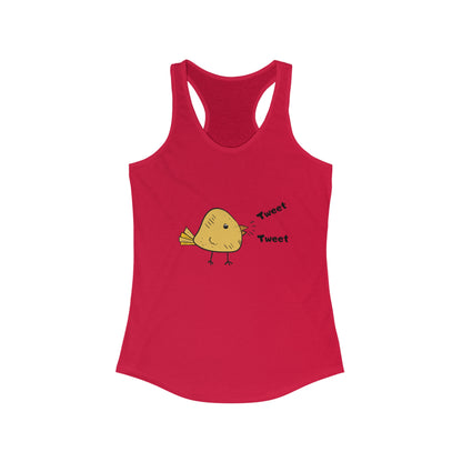 Tweet Tweet. Women's Ideal Racerback Tank