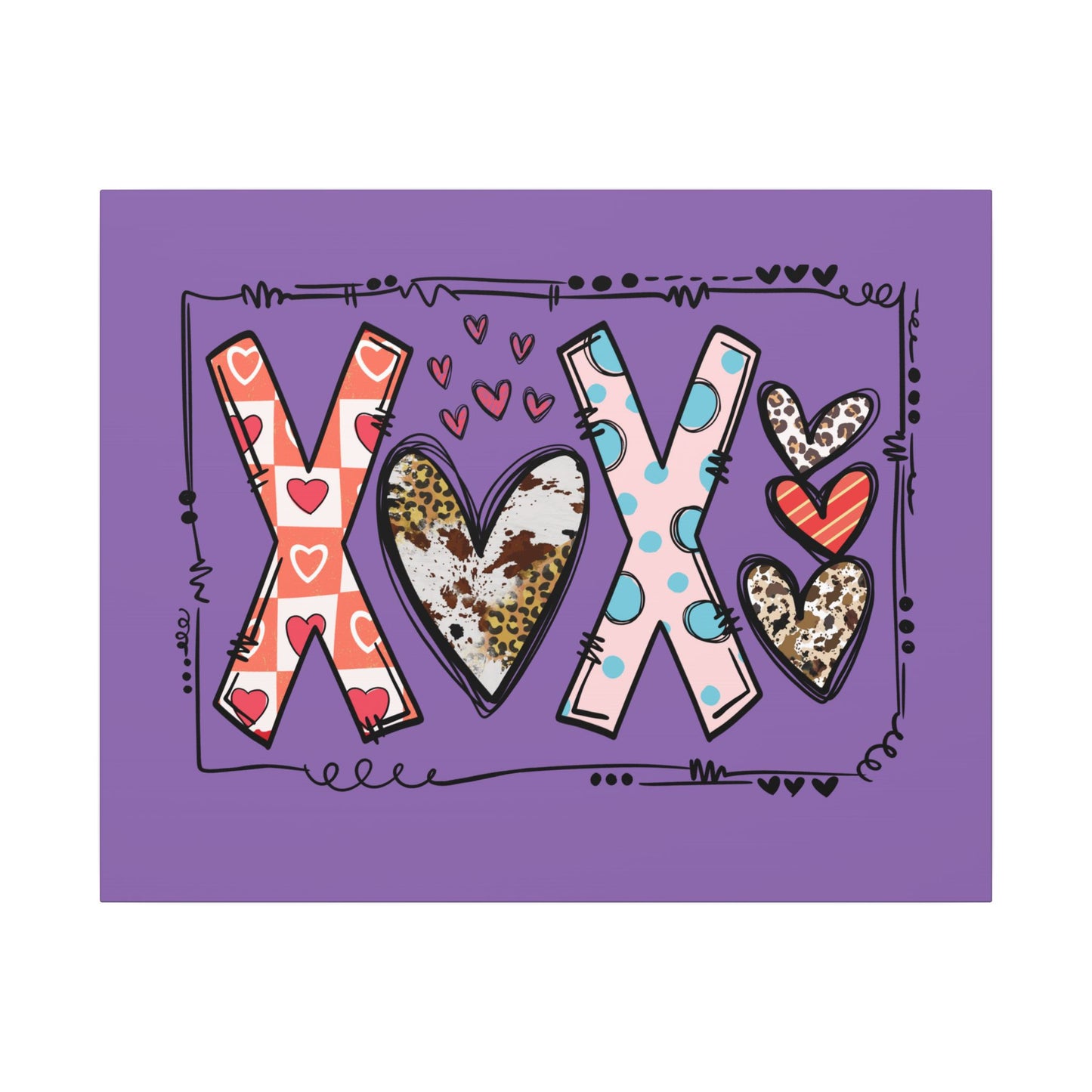 Sign of Love. XOXO. Canvas Gallery Wraps