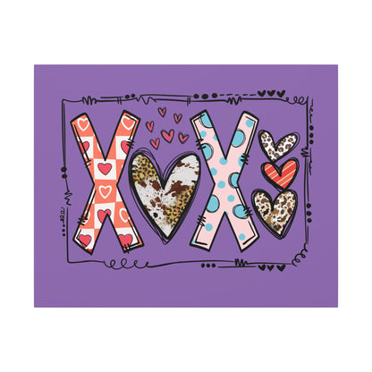Sign of Love. XOXO. Canvas Gallery Wraps
