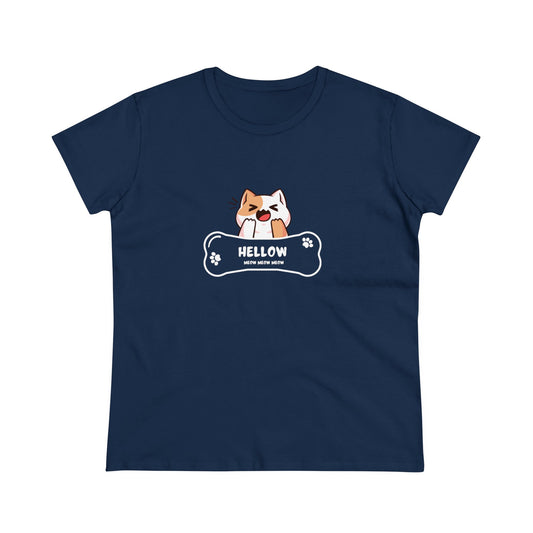 Hello. Kitty. Women's Midweight Cotton Tee