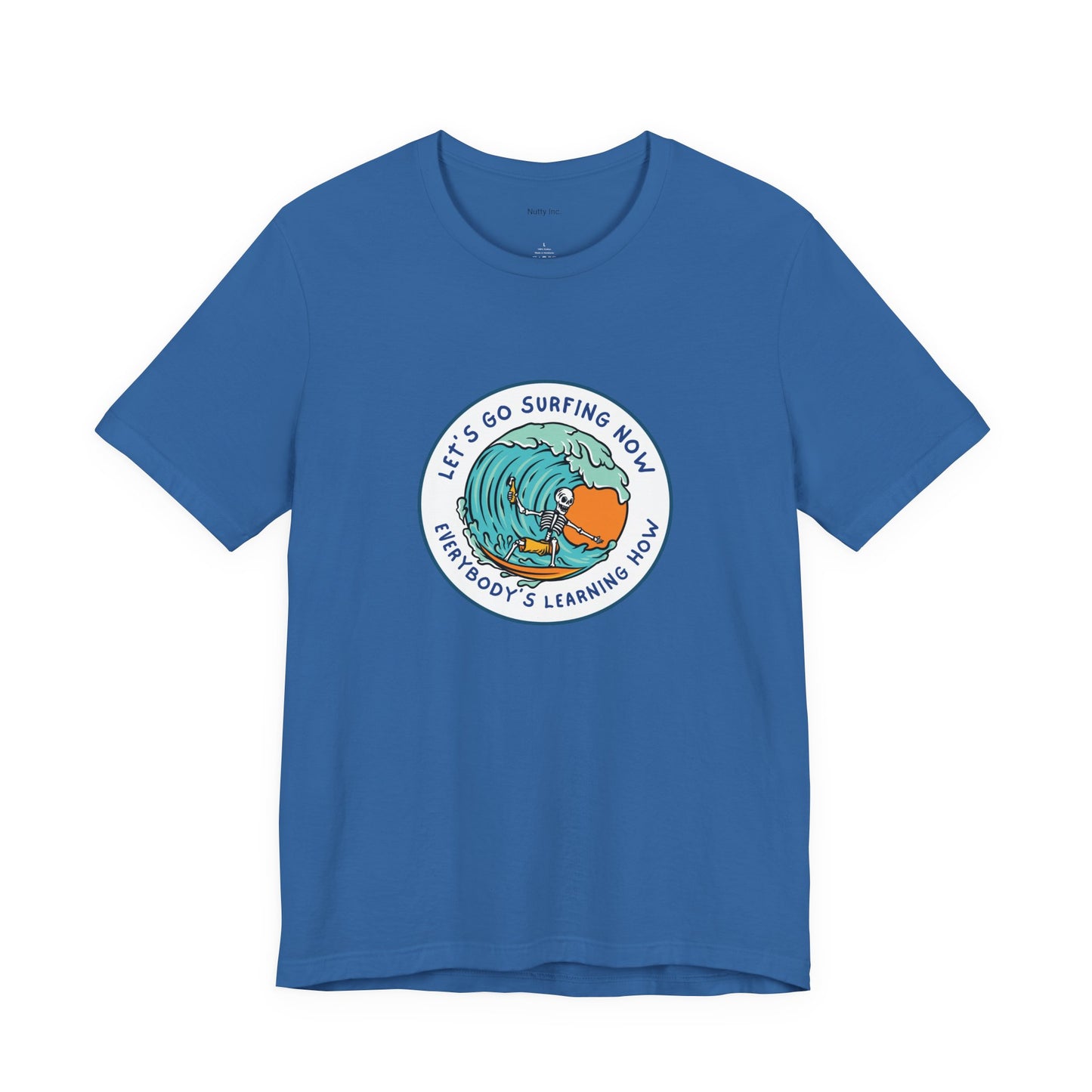 Let's Go Surfing Now. Everybody's Learning How. Unisex Jersey Short Sleeve Tee