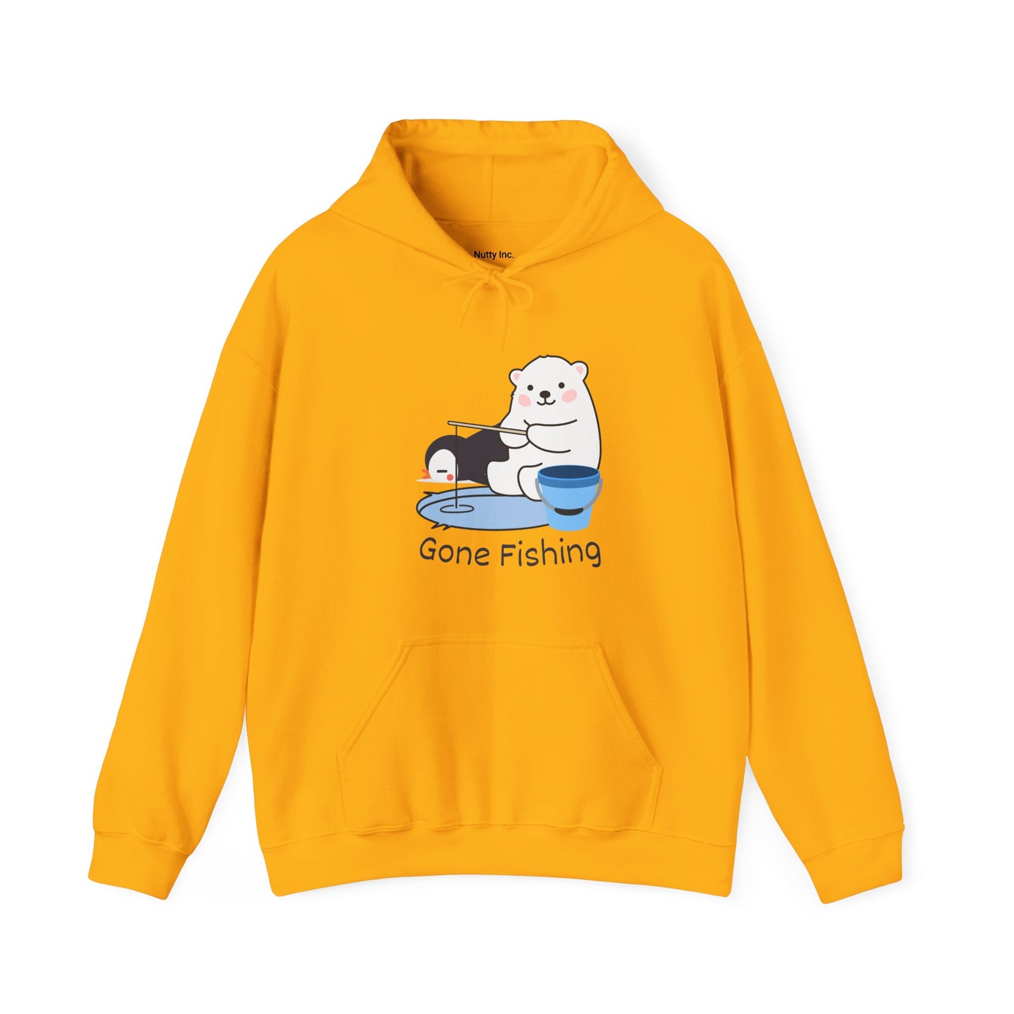 Gone Fishing. Unisex Hooded Sweatshirt.