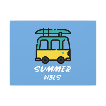 Summer Vibes Canoe on Van. Canvas Gallery Wraps