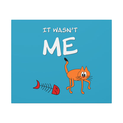 Leo The Cat Didn't Do It. Canvas Gallery Wraps