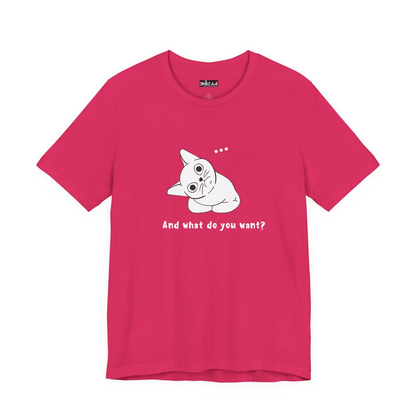 Vexing Cat Wondering What You Want. Unisex Jersey Short Sleeve Tee
