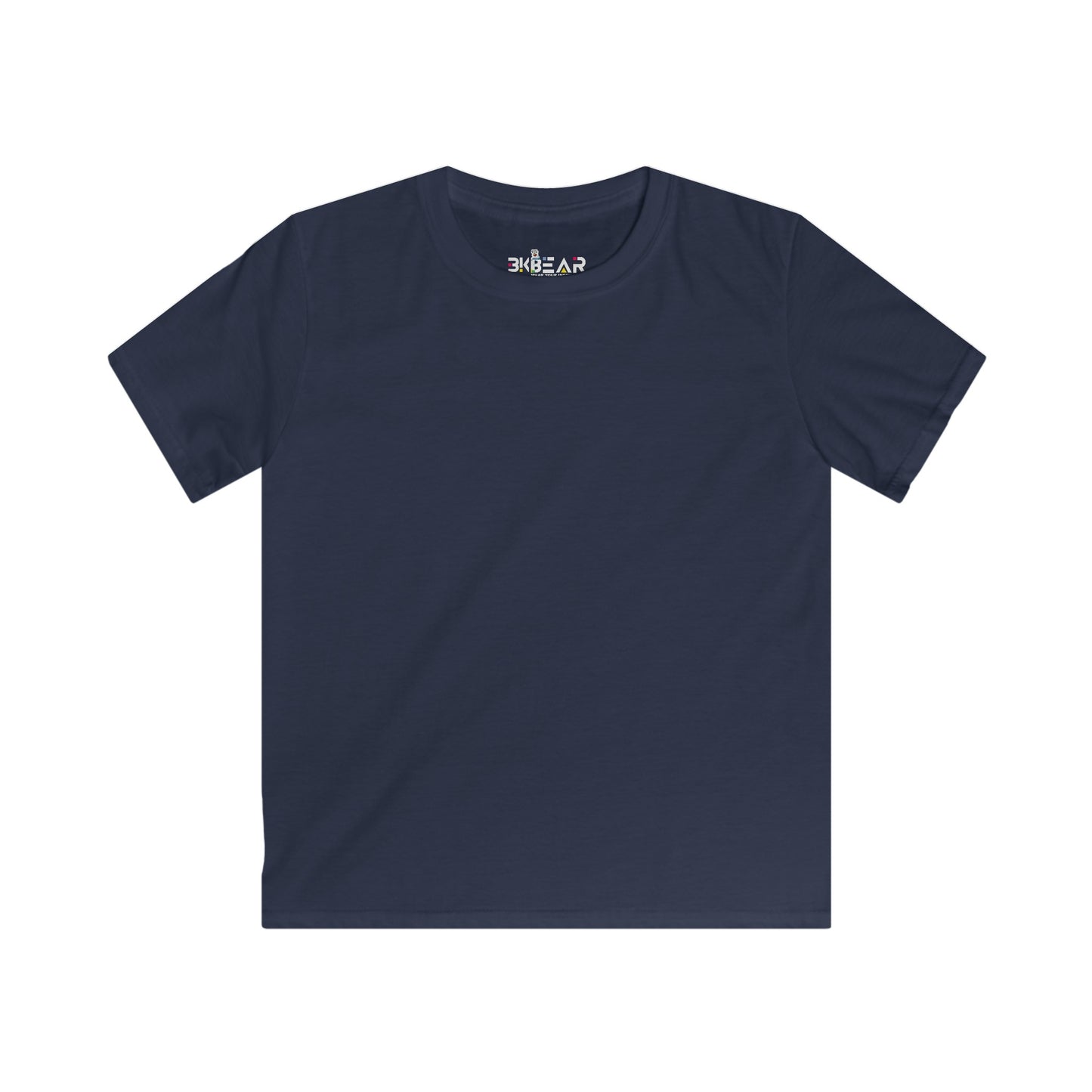 Solid Navy. Kids Softstyle Tee