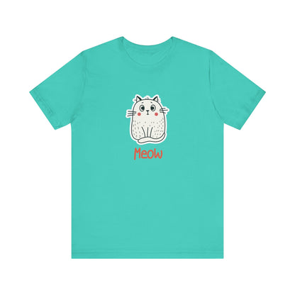 Loki The Cat. Meow. Unisex Jersey Short Sleeve Tee