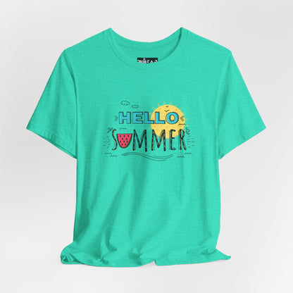 Hello Summer. Unisex Jersey Short Sleeve Tee