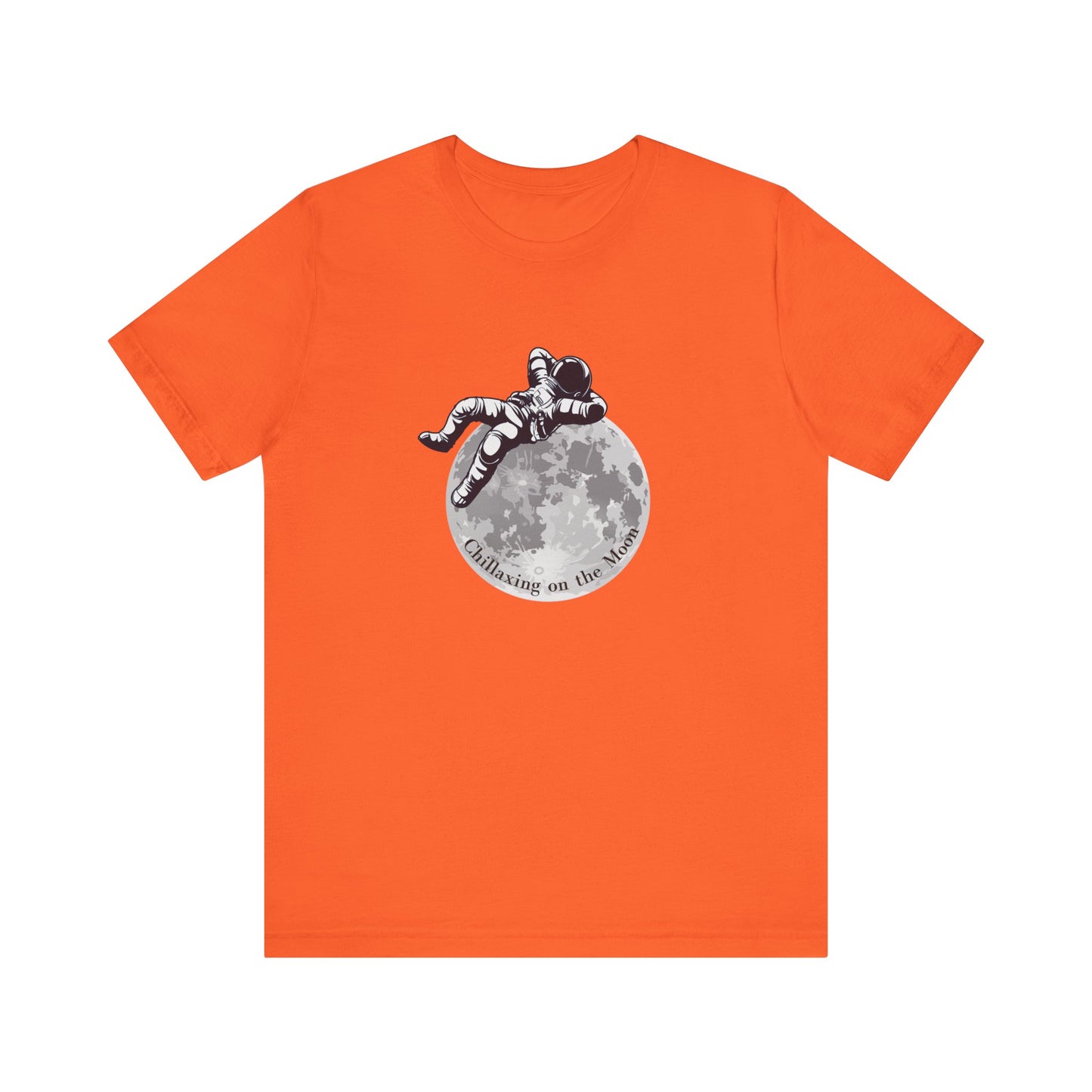 Chillaxing on the Moon. Unisex Jersey Short Sleeve Tee