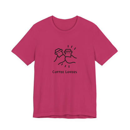 Coffee Lovers Unisex Jersey Tee – Funny Coffee Graphic T-Shirt For Men & Women