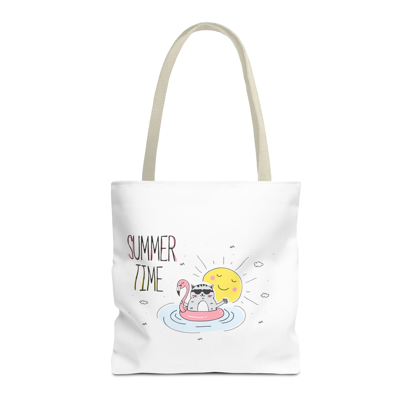 Summer Time Cat. Tote Bag (AOP)