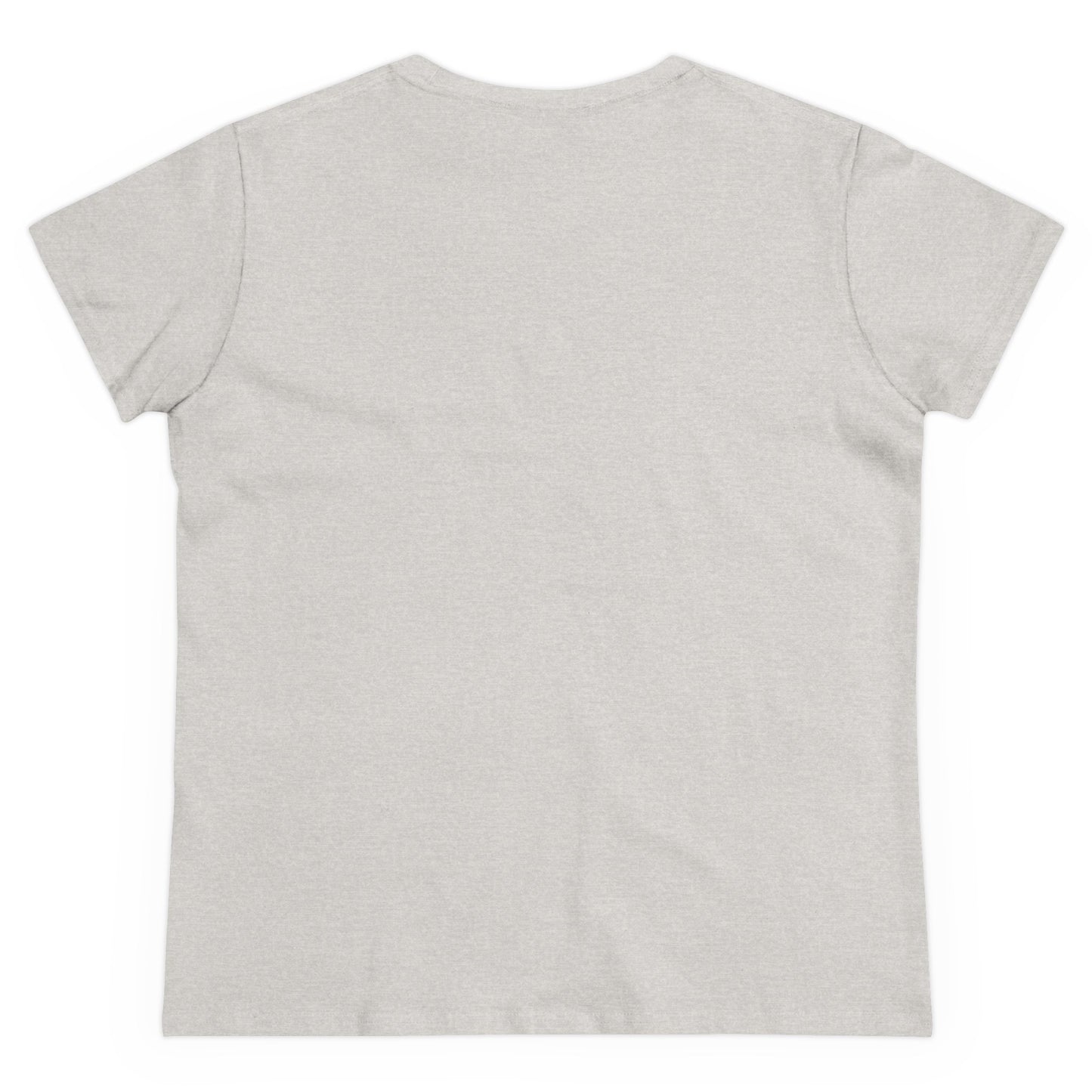 Solid Ash. Women's Midweight Cotton Tee