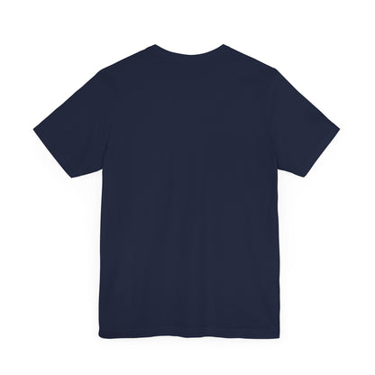Solid Navy. Unisex Jersey Short Sleeve Tee