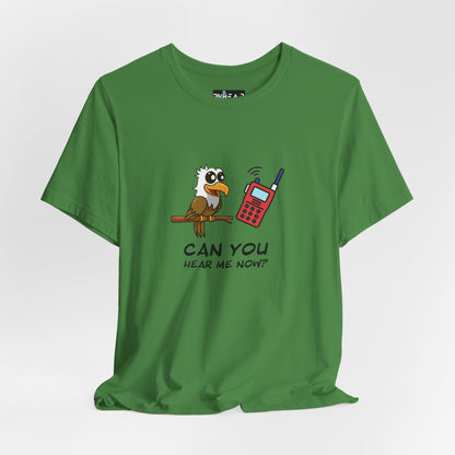Burrowing Owl. Can You Hear Me Now? Unisex Jersey Short Sleeve Tee
