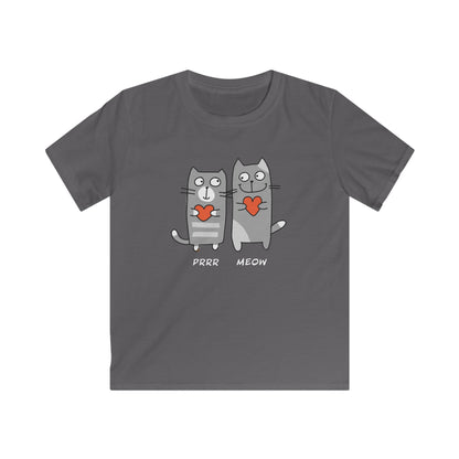 Happy Cat's. Prrr Meow. Kids Softstyle Tee