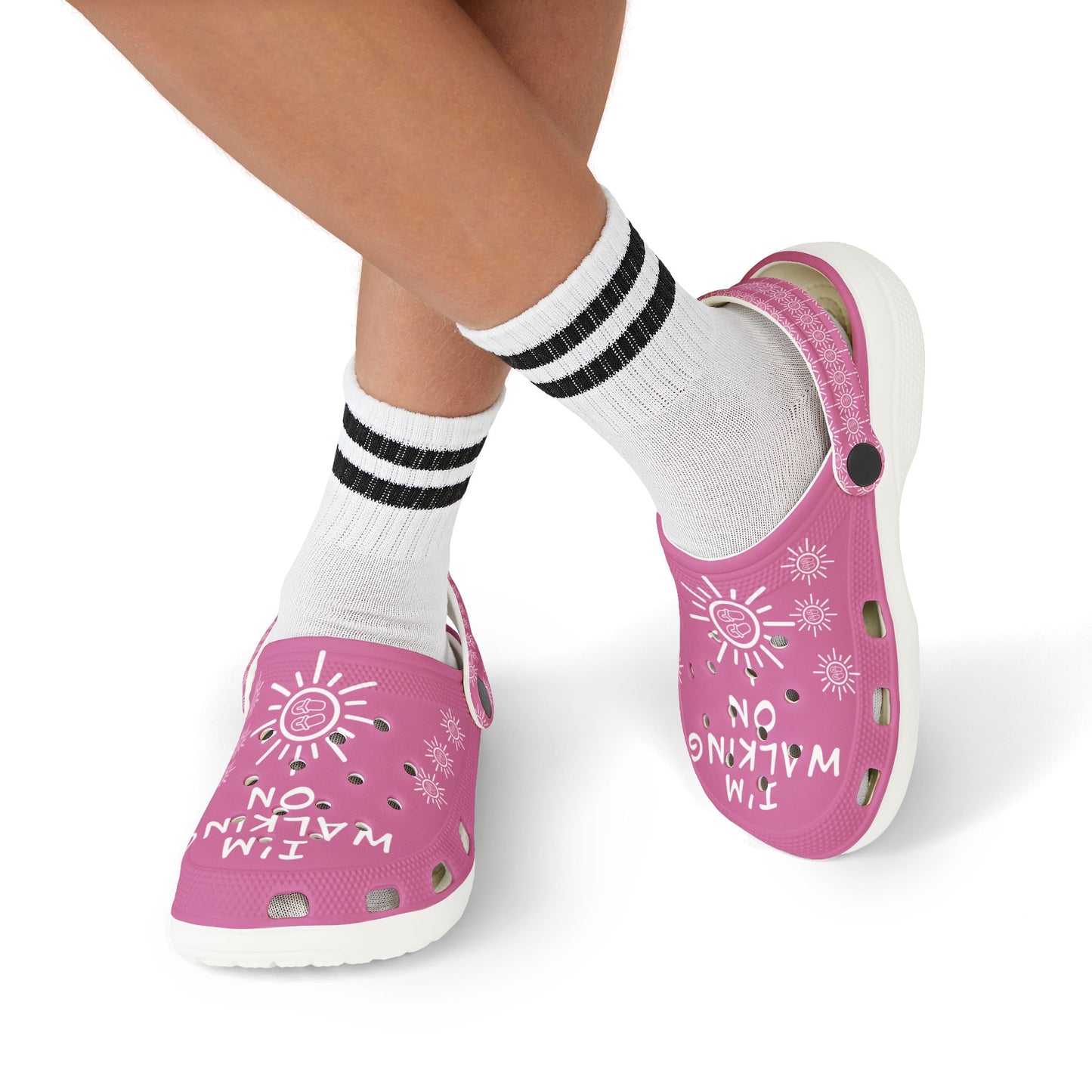 I'm Walking On Sunshine Rubber Clogs for Girls
