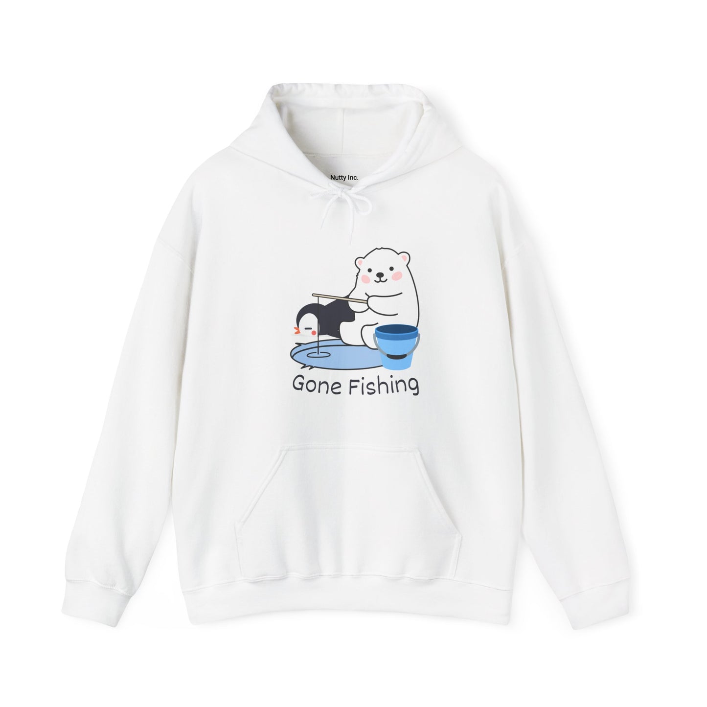 Gone Fishing. Unisex Hooded Sweatshirt.