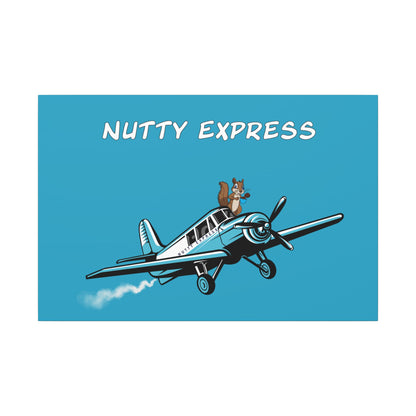 Nutty's Express Delivery. Always On-Time. Canvas Gallery Wraps