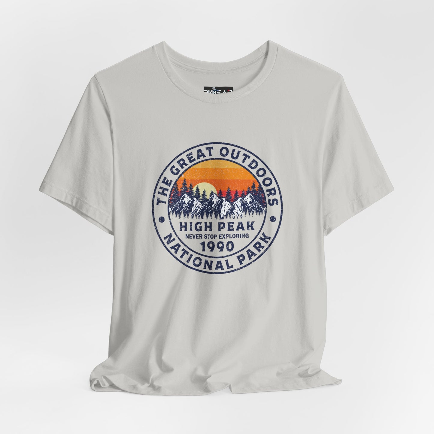 Never Stop Exploring. High Peak National Park. Unisex Jersey Short Sleeve Tee