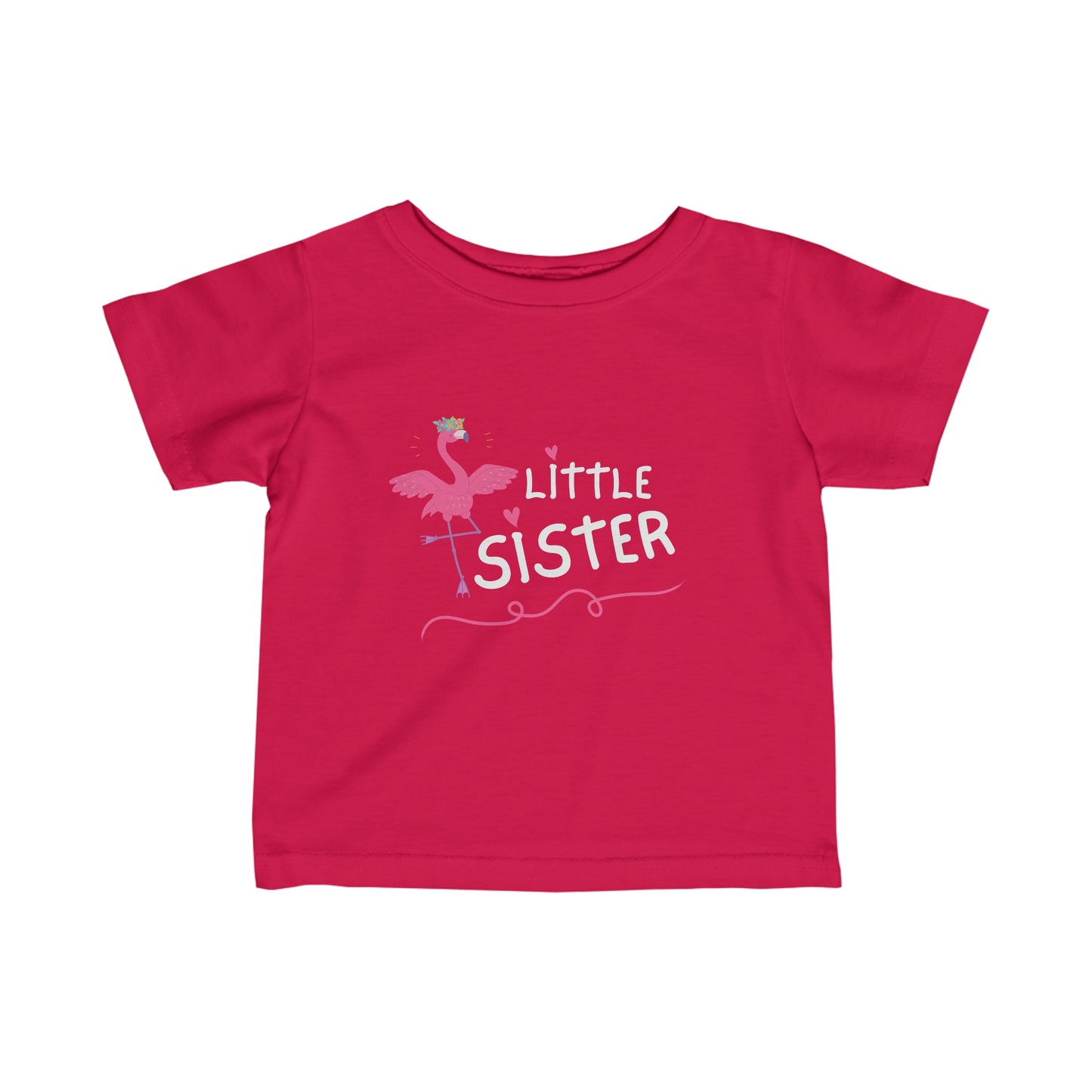 Little Sister. Pelican. Infant Fine Jersey Tee