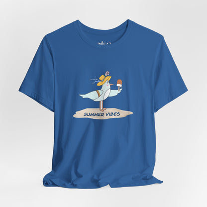 Regal Seagull Summer Vibes. Unisex Jersey Short Sleeve Tee
