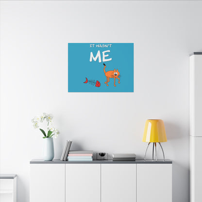Leo The Cat Didn't Do It. Canvas Gallery Wraps