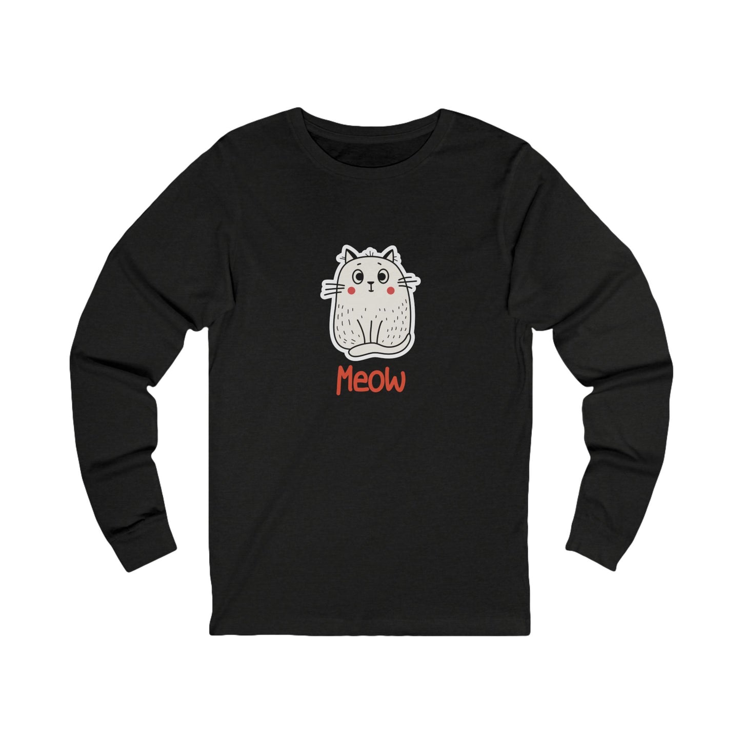 Loki The Cat. Meow.  Unisex Jersey Long Sleeve Tee.