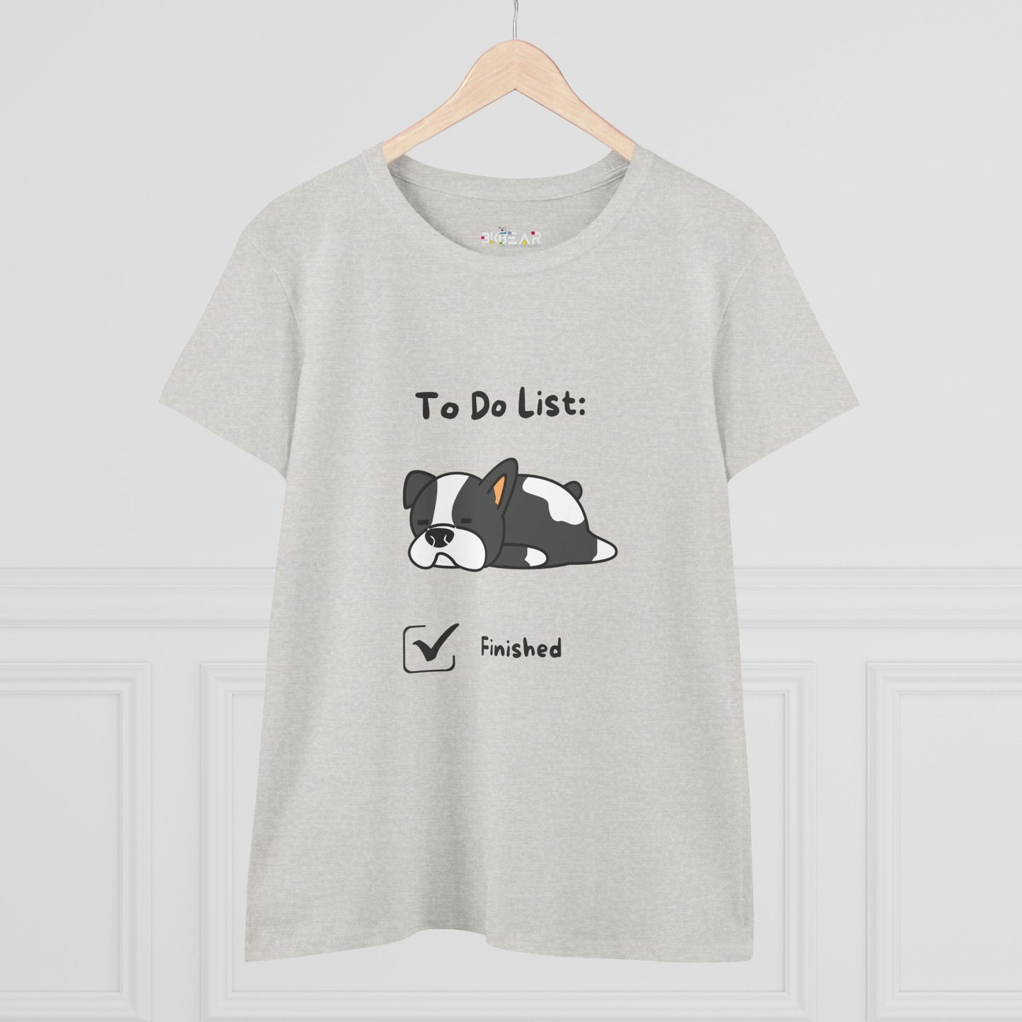 To Do List. Finished. Women's Midweight Cotton Tee