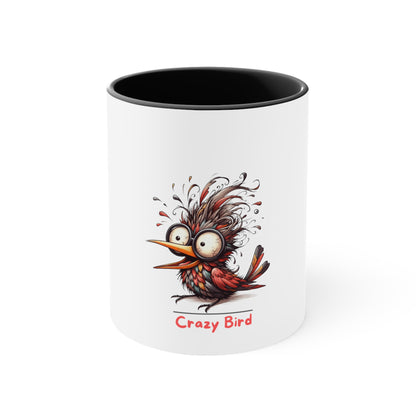 Crazy Bird. Accent Coffee Mug, 11oz