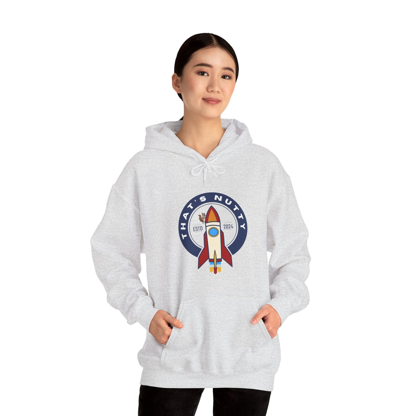 That's Nutty On A Rocket Ship Hooded Sweatshirt