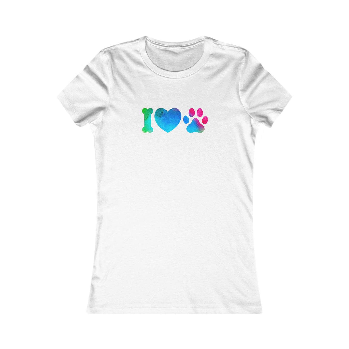 I Heart Paws. Women's Favorite Tee