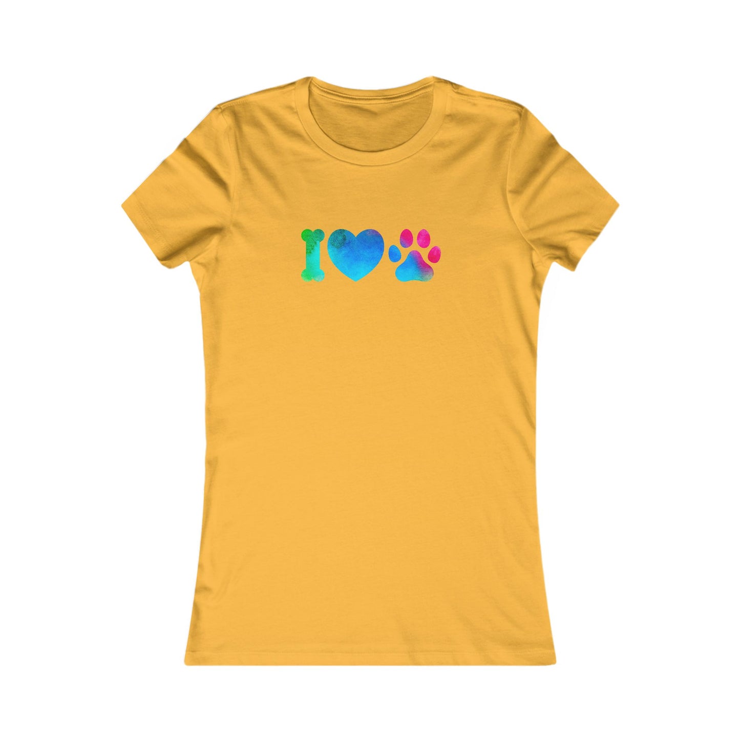 I Heart Paws. Women's Favorite Tee
