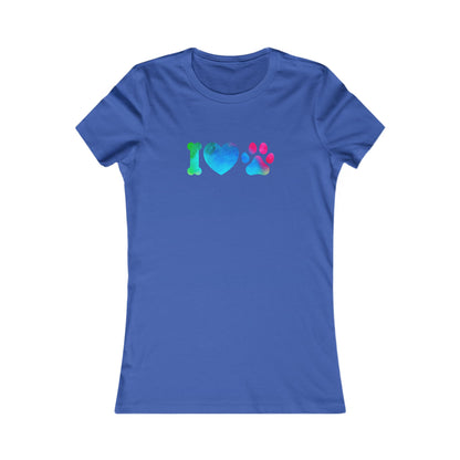 I Heart Paws. Women's Favorite Tee